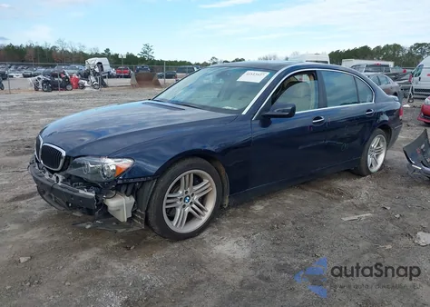 2008 BMW 750Li from USA, damaged, VIN WBAHN83588DT86713